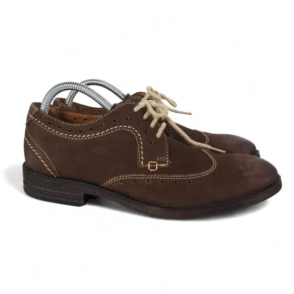 Clarks Collection Delsin Wingtip‎ Brogue Oxfords Brown 26105827 Men's 8M